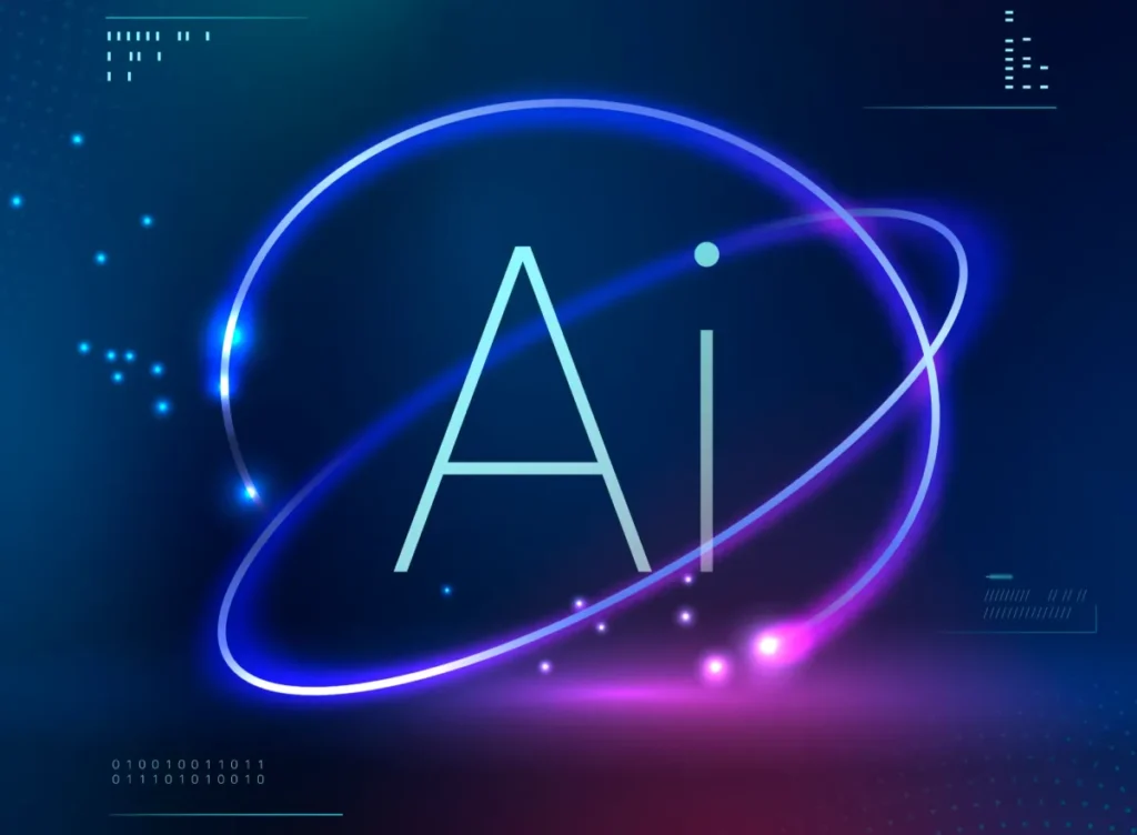 futuristic ai technology background